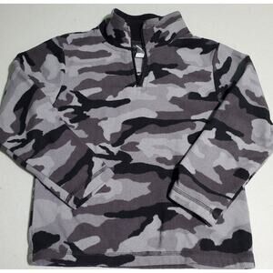The Children's Place Kids Gray Camo Fleece Size Small Hunting Back-to-School